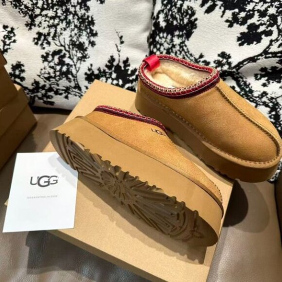 UGG Tazz Chestnut Platform Mule Clog Slipper - Picture 3 of 9